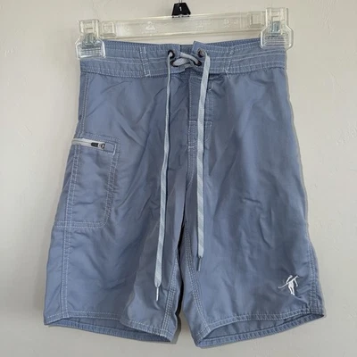 Toes On The Nose Boys Boardshorts Size S Pale Blue Swim Trunks 8” Inseam Kids - Image 1 of 4