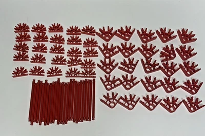 75 KNEX Red Connectors & Rods - Standard K'nex Parts - Image 1 of 2