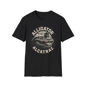 Alligator Alcatraz Graphic Tee, Unisex Softstyle T-Shirt, Florida Trump Tee - Bild 1 von 13