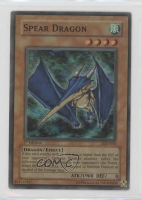 Spear Dragon 1st Ed. YuGiOh Legacy of Darkness #LOD-035 2003 - Image 1 of 2