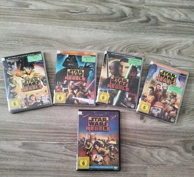 Star Wars Rebels - Staffel 1-4 (1+2+3+4) Die Komplette Serie + Spielfilm 15-DVD  - Bild 1 von 2