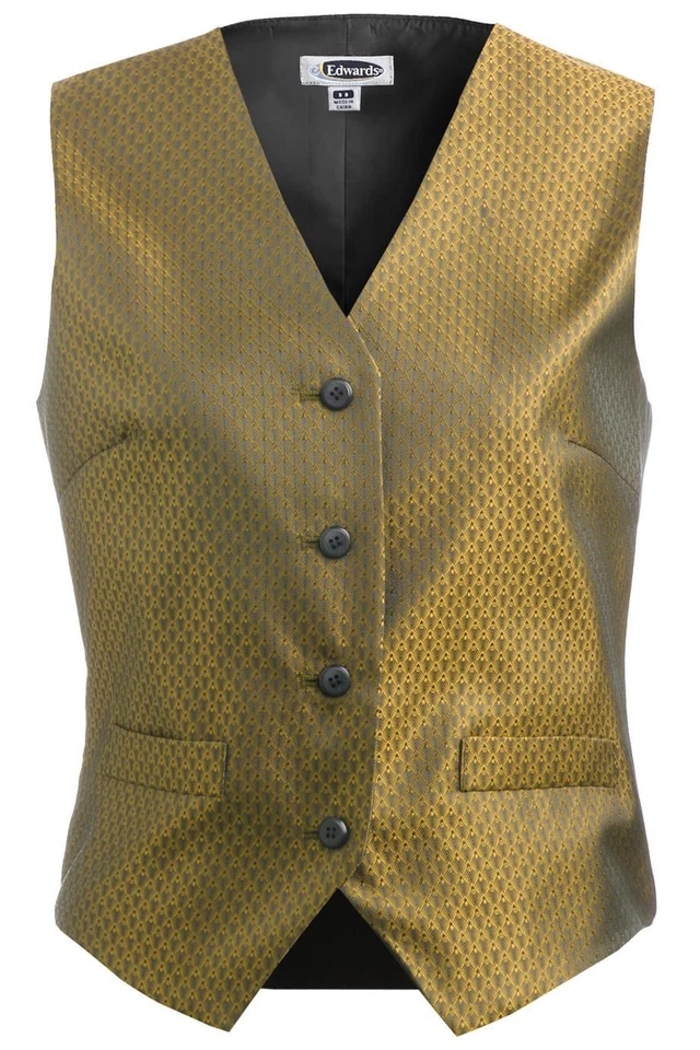 Edwards Womens Diamond Brocade Vest - 7390 FREE SHIPPING! - Image 1 of 1