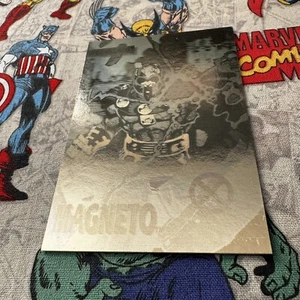 1992 X-Men Series 1 Magneto Hologram Insert Card XH-4 Impel Jim Lee Art Marvel - Bild 1 von 3