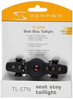 Serfas TL-ST Seat Stay LED Bike Taillight Black Fits any bike New Sealed - Image 1 of 4