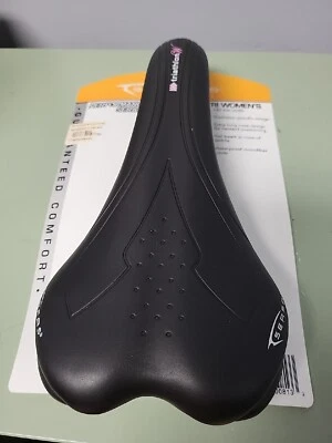 Asiento de sillín de bicicleta Serfas Tri para mujer 140 mm de ancho TI Gel 280 mm x 148 mm Foto 1 de 4