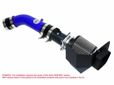 Kit de admisión de aire HPS Shortram + protector térmico para Nissan 03-06 350Z 3,5 L V6 AZUL 04 Foto 1 de 2
