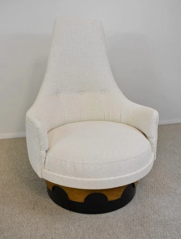 Modern Adrian Pearsol Swivel Base High Back Chair Cover