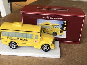 Nikolaus Platz Dorf Sammlung Fahrt zum Schulbus 5" Weihnachtsschmuck - Bild 1 von 5