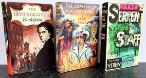 3 x Frank Yerby Book Club Edition Hardback , Devil's Laughter , Serpent Staff... - Picture 1 of 20