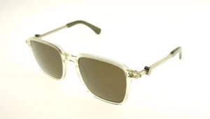 MONCLER MC017-S04 Yellow Clear / Green Sunglasses MC 017S-04 51mm - Picture 1 of 4