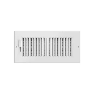 "Reemplazo de registro de ventilación de 4"" x 10" blanco de rejilla de ventilación HVAC - Imagen 1 de 6