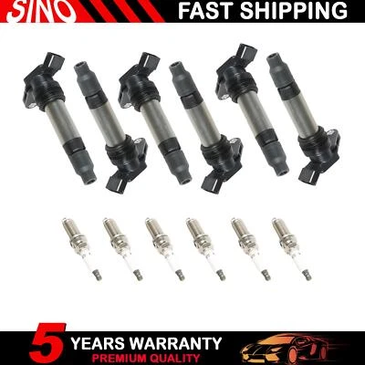 6 bobinas de encendido y bujía de iridio UF594 para Volvo V70 XC60 XC70 2010-2011 Foto 1 de 4