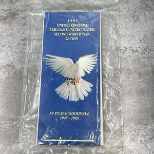 1995 Dove of Peace £2 Two Pounds End of WW2 Official Royal Mint BU Pack Sealed - Picture 1 of 14