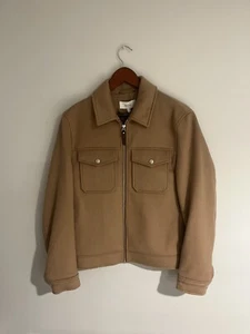 REISS PERIDOE WOOL TRUCKER JACKET - CAMEL - Picture 1 of 6
