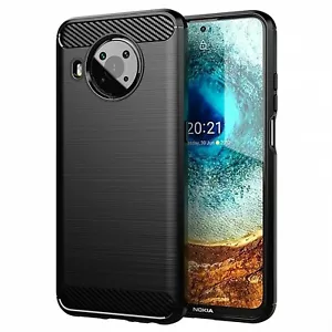 For NOKIA X20 CARBON FIBRE CASE SHOCKPROOF SLIM HEAVY DUTY BLACK PHONE COVER TPU - Picture 1 of 7