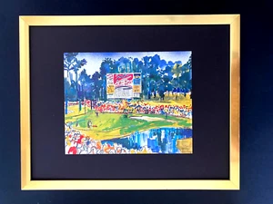 LEROY NEIMAN + THE MASTERS GOLF + 1990'S + SIGNED PRINT FRAMED 14X11 in. $ - Picture 1 of 3