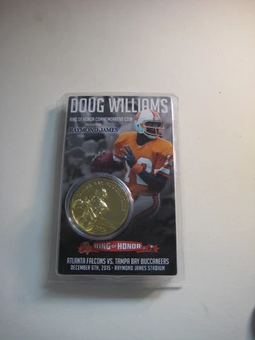 Doug Williams Tampa Bay Buccaneers Raymond James Commemorative Ring Honor Coin Cover