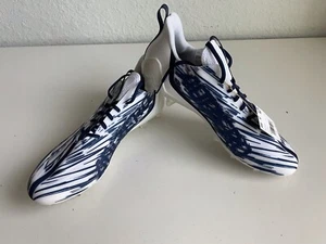 Adidas Adizero Botines de Fútbol Blanco Azul Marino Zapatos GZ6912 Para hombres Talla 14 NUEVO - Imagen 1 de 11