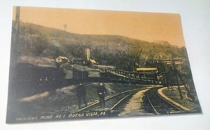 Old Buena Vista PA. Pintores mina de carbón número Reposte de postal de 1 vista - Imagen 1 de 1
