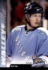2010-11 Toledo Walleye #11 Kyle Page Wixom Michigan MI Hockey Card