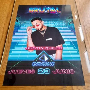 BRUTAL @ AMNESIA IBIZA 2022 - IBIZA CLUB POSTERS - DJ LATINO RAGAETON MUSIC - Picture 1 of 8
