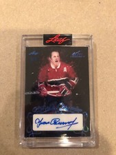 2022 LEAF ART OF HOCKEY YVAN COURNOYER ART OF A CHAMPION AUTO CARD #9/9