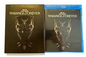 Black Panther Wakanda Forever BLU-RAY+DVD DMC Exclusive Slipcover Cover - Picture 1 of 7