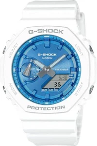 CASIO G-Shock GA-2100WS-7AJF Blue Metallic Dial Series Big Case Analog Gift NEW - Picture 1 of 1