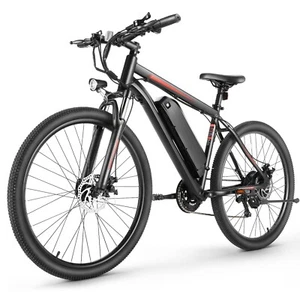 26inch 21 Speed 350W 50lb Lightweight Geometry Frame Bike City Moutain Bike US - Picture 1 of 27
