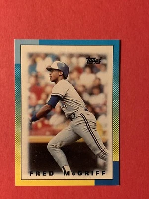 1990 Topps Mini Leaders FRED MCGRIFF Toronto Blue Jays Baseball Card #43 - Image 1 of 2