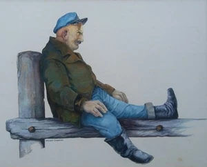 Signed William J. Convery Americana Illustrative Western Art Denver Colorado - Picture 1 of 5