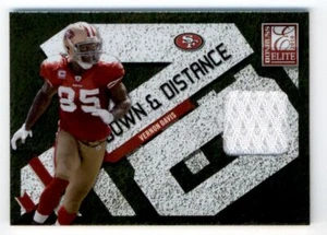 2010 Donruss Elite Down and Distance Jerseys Vernon Davis 025/299 San Francisco - Picture 1 of 2