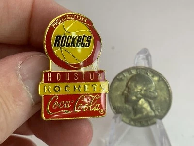 NBA Houston Rockets Coca-Cola 1994 Vintage Tack Pin T-2793 - Image 1 of 3
