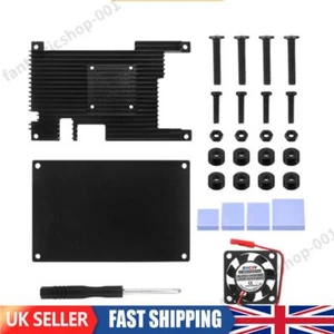 Aluminum Alloy Metal Shell Protective with Fan Cooling Enclosure for Orange Pi 5 - Afbeelding 1 van 12