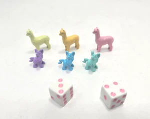 Piezas y dados de metal Monopoly Repuesto Fichas Movers Unicornios Vs. Llamas - Imagen 1 de 2