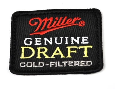 Miller Bier USA Bügelflicken Aufnäher Emblem Patch gestickter Stoff Aufkleber