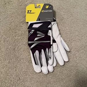 Easton Z7 Hyperskin Purple Baseball Softball Batting Gloves Adult Small, New - Picture 1 of 9