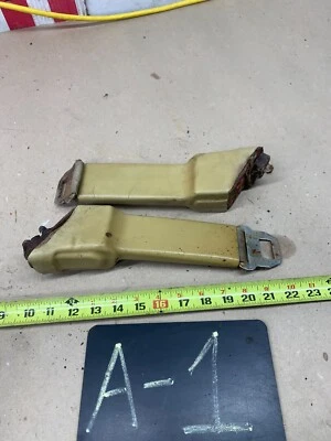 Chevrolet C20 C10 1967 1968 1971 1972 suelo lateral cinturón de seguridad retractores bronceado GM 1969 Foto 1 de 4