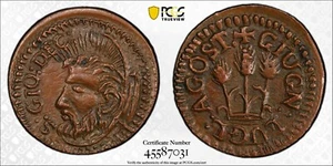 16th Century Faenza Token Church San Giovanni Decollato August PCGS AU58 BN 2619 - Picture 1 of 5
