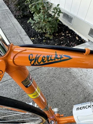 Vintage Años 80 Eddy Merckx Molteni Naranja 55cm Original Y Calidad Museo! Foto 1 de 4