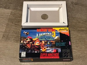 Donkey Kong Country 3 Super Nintendo Snes *Solo caja y bandeja* Sin juego auténtico - Imagen 1 de 8