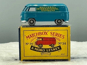 Matchbox Lesney 1957#34A Volkswagen micro van"SILVER WLS" n,MINT boxed, all orig - Picture 1 of 14