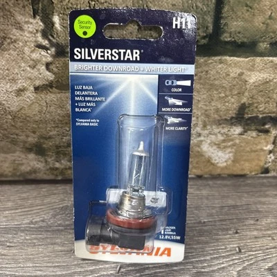 SYLVANIA - H11 SilverStar - Bombilla halógena de alto rendimiento para faros (1 bombilla) Foto 1 de 2