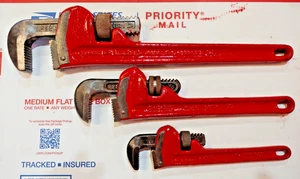 Juego de llaves de tubo Ridgid de colección lote de 3-8", 10", 14" Ridge Tool Elyria Ohio EE. UU. - Imagen 1 de 24