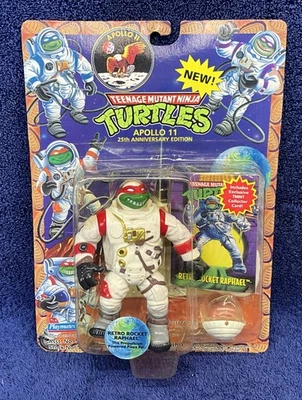 1994 Ninja Turtles Astronauts Apollo 11 Moon Retro Rocket Raphael By Playmates - Image 1 of 4