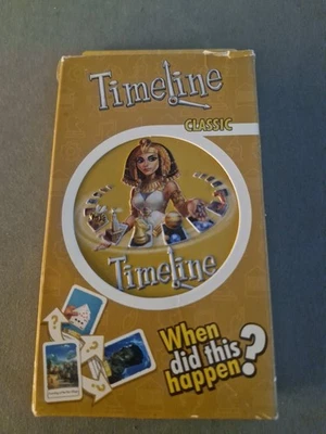 🎲 Classic Timeline Card Game Tin Complete Asmodee - Image 1 of 4