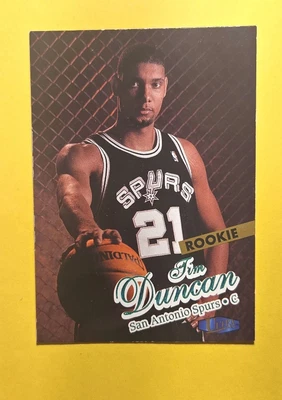 1997-98 Fleer Ultra Rookie Tim Duncan #131 Rookie RC HOF San Antonio Spurs - Imagem 1 de 2