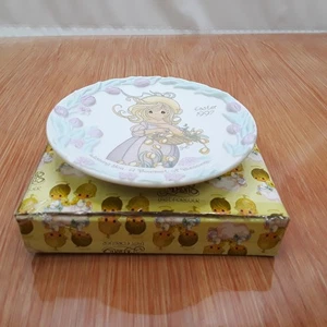 Precious Moments Mini Teller Mädchen mit Tulpen 1997 - Bild 1 von 8