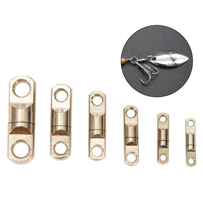 Accessori Pesca Girevoli Girevoli Argento 10pz Connettore Cuscinetto Esca - Immagine 1 di 4