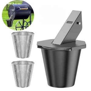 Cubo de grasa mejorado con tapa y silicona, revestimiento resistente al calor, 2 cubos de hojalata - Imagen 1 de 10